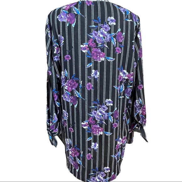 APT 9 - light, sheer-like blouse, 3/4 sleeves with ties, size XL - Picture 10 of 13